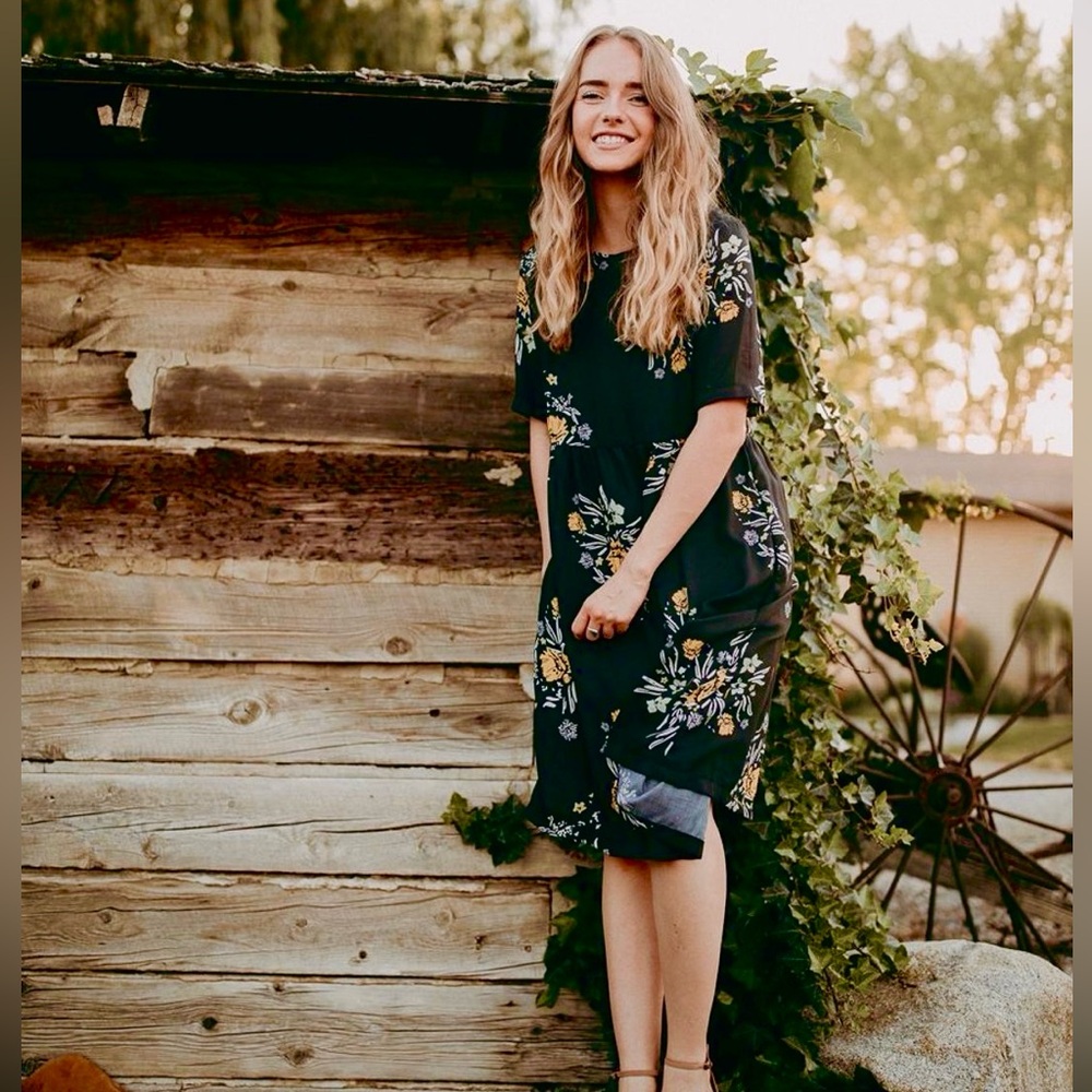NWOT ZARA 🌼 Floral Midi Dress Sz M - Picture 3 of 16